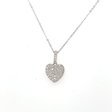 White Gold Heart Pendant